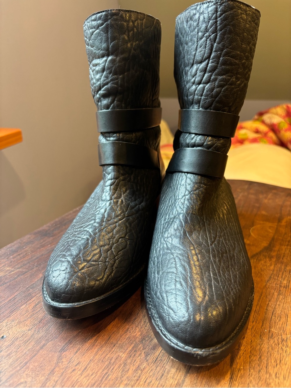 Loeffler Randall Vesper Black Leather Mid-Calf Boots - Picture 3 of 8